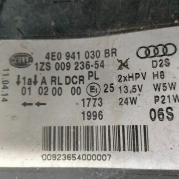 Faro Anteriore Destro Audi A8 2005