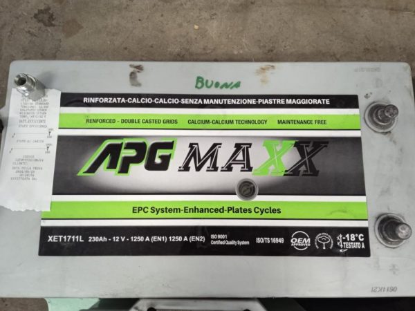 Batteria APG MAXX 230Ah efficienza 100% [1]