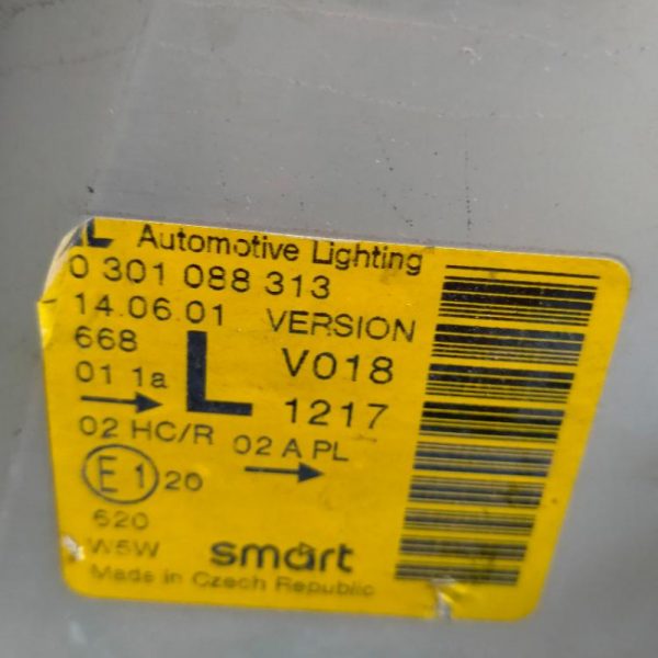 Faro Anteriore Sinistro Smart Fortwo 2001