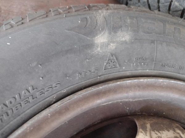 4 gomme con cerchi Fiat panda 4×4145/80 R13 75 T Hankook