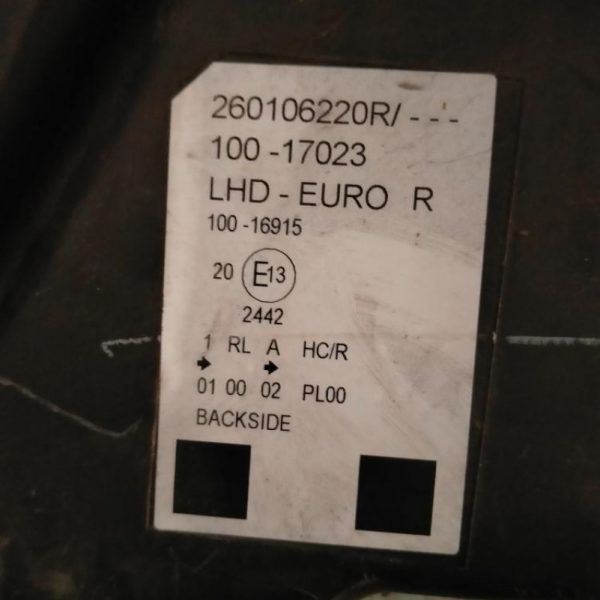 Faro Anteriore Destro Renault Kangoo 2012