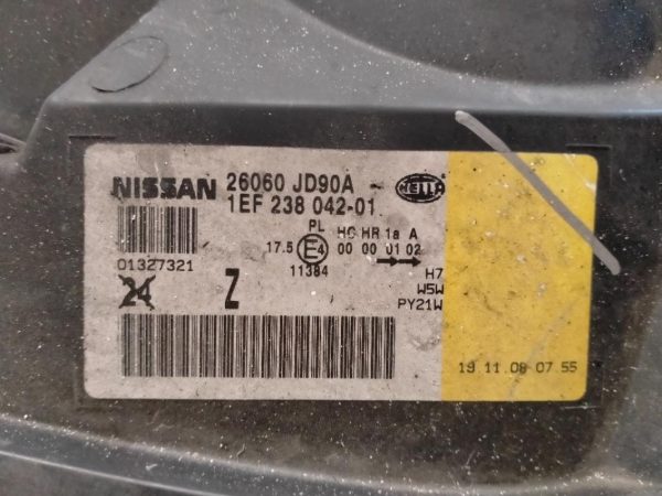 Faro Anteriore Sinistro Nissan Qashqai 2009