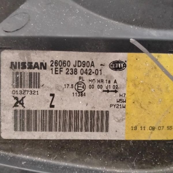 Faro Anteriore Sinistro Nissan Qashqai 2009