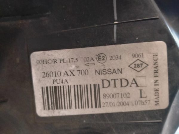 Faro Anteriore Sinistro Nissan Micra K12 2004