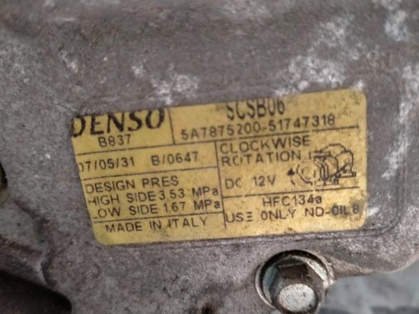 Compressore A/C Fiat 500 169A3000 2007