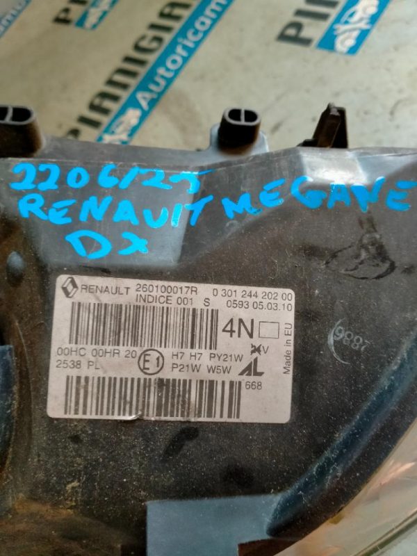 Faro Anteriore Destro Renault Megane 2008 – 2014