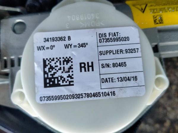 Kit Airbag Fiat 500L 2012 – 2020