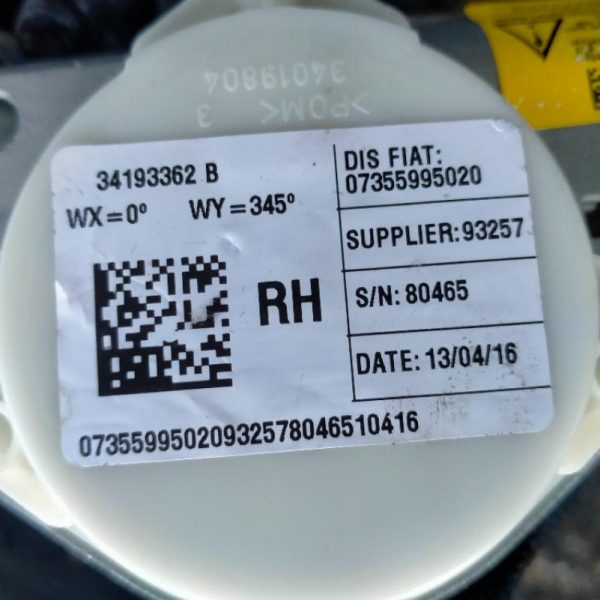Kit Airbag Fiat 500L 2012 – 2020