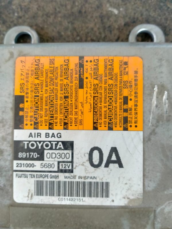 Kit Airbag Toyota Yaris 2011 – 2014