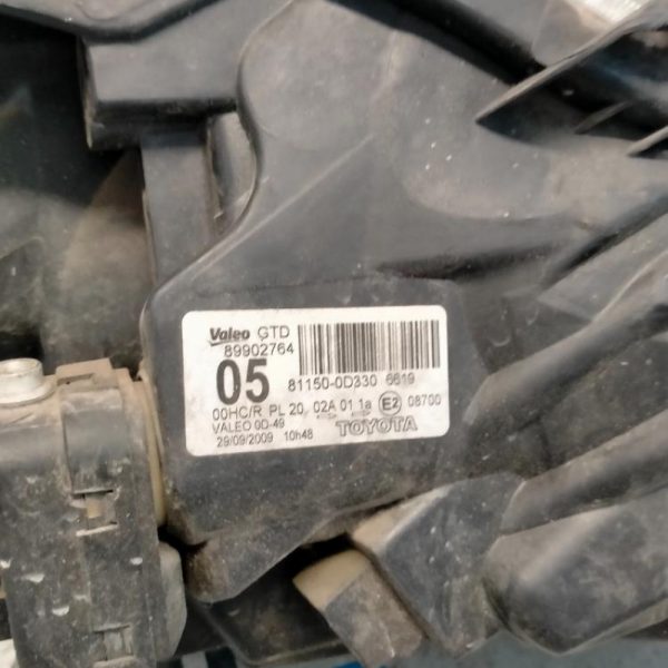 Faro Anteriore Sinistro Toyota Yaris 2009 – 2012