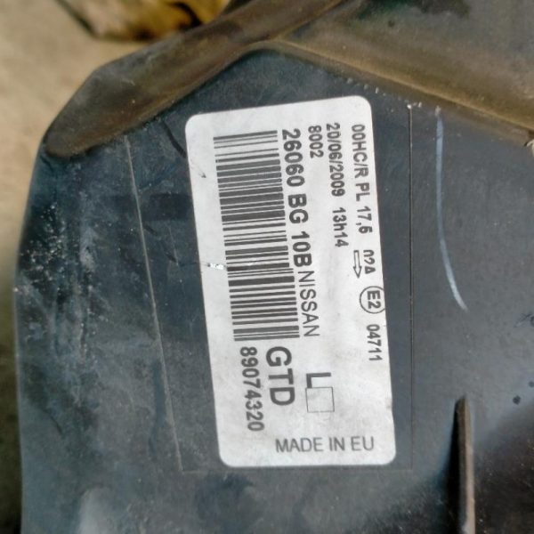 Faro Anteriore Sinistro Nissan Micra K12 2007 – 2010