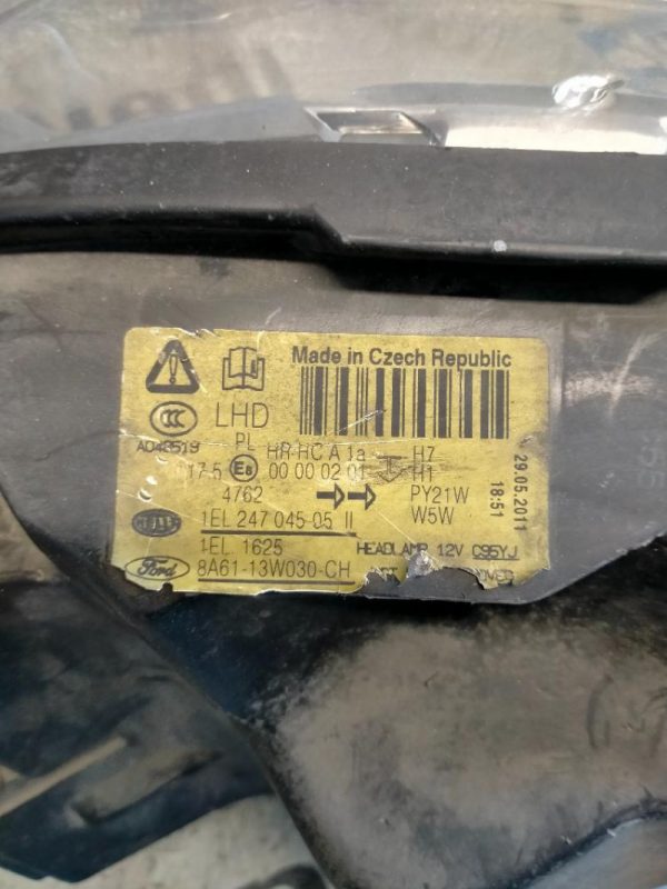 Faro Anteriore Sinistro Ford Fiesta 2008 – 2013
