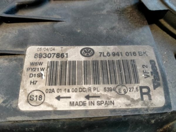 Faro Anteriore Destro XENON Volkswagen Touareg 2002 – 2007
