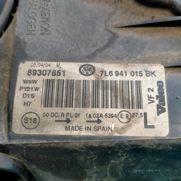 Faro Anteriore Sinistro XENON Volkswagen Touareg 2002 – 2007
