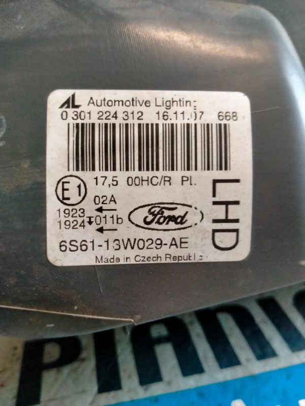 Faro Anteriore Destro Ford Fiesta 2005 – 2010