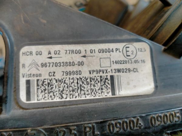 Faro Anteriore Destro Citroen DS3 2010 – 2014