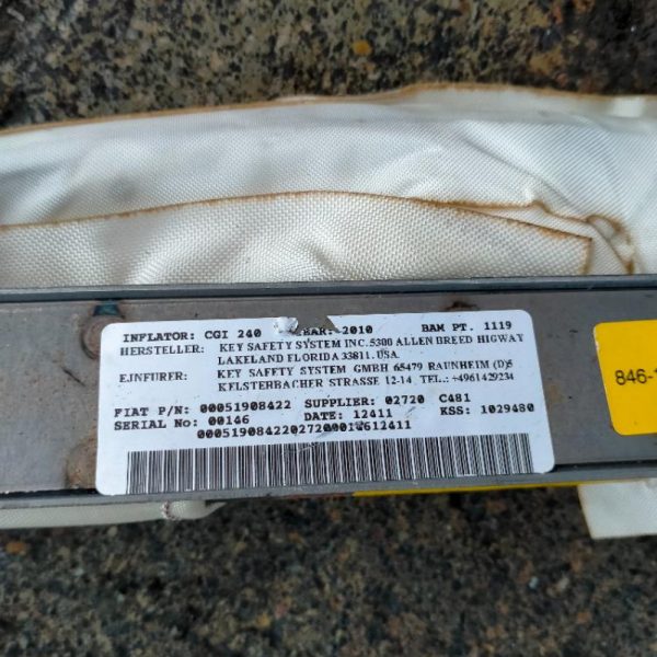 Kit Airbag Lancia Ypsilon 2011 – 2015