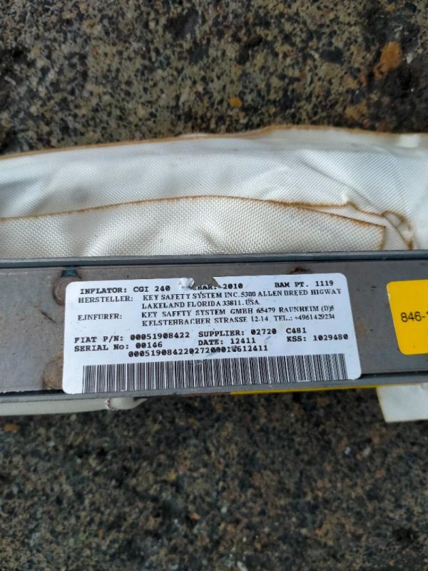 Kit Airbag Lancia Ypsilon 2011 – 2015