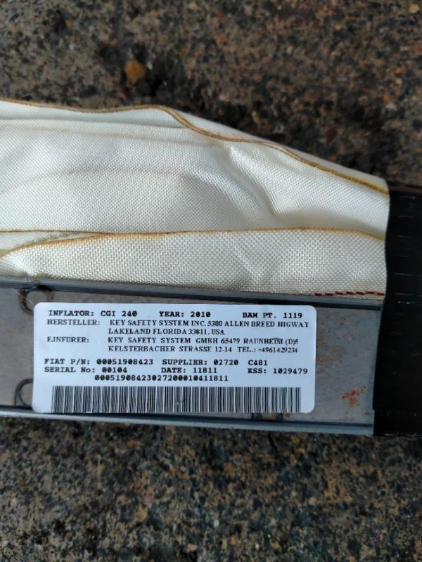 Kit Airbag Lancia Ypsilon 2011 – 2015