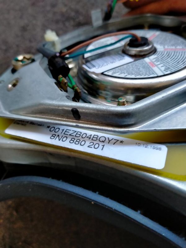 Kit Airbag Audi TT 1998 – 2003