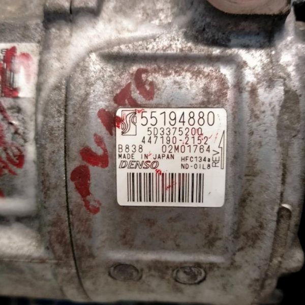 Compressore A/C Fiat Punto Evo 199A4000 2009 – 2012