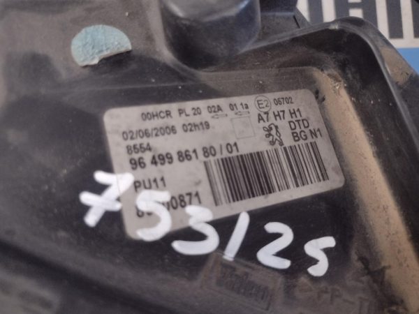 Faro Anteriore Destro Peugeot 207 2006 – 2009