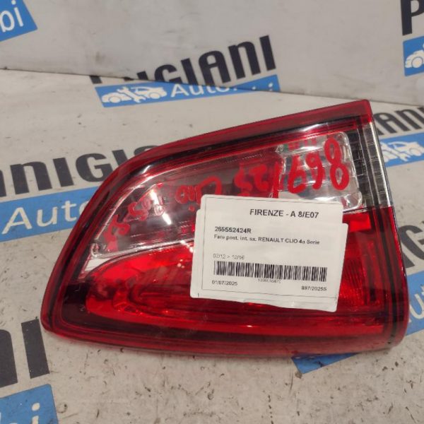 Faro Posteriore Interno Sinistro Renault Clio 2014