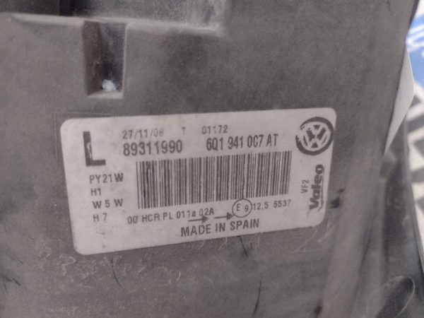Faro Anteriore Sinistro Volkswagen Polo 2005 – 2009