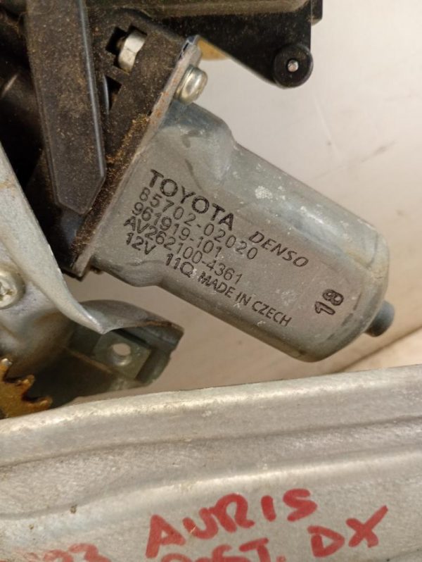 Motorino Alzavetro Posteriore Destro Toyota Auris 2012 – 2015