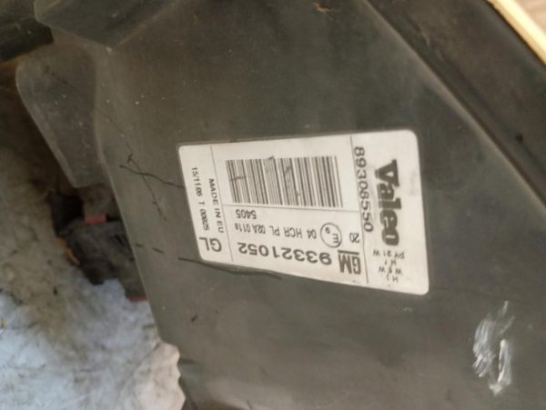 Faro Anteriore Sinistro Opel Meriva 2004 – 2010