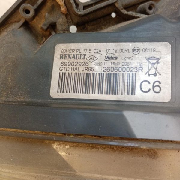 Faro Anteriore Sinistro Renault Scenic 2009 – 2012