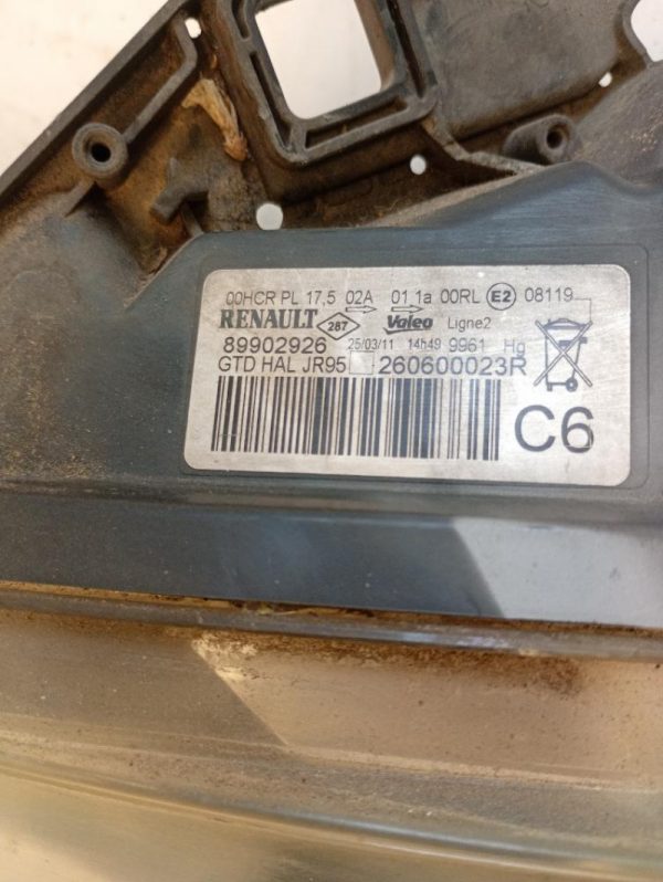 Faro Anteriore Sinistro Renault Scenic 2009 – 2012
