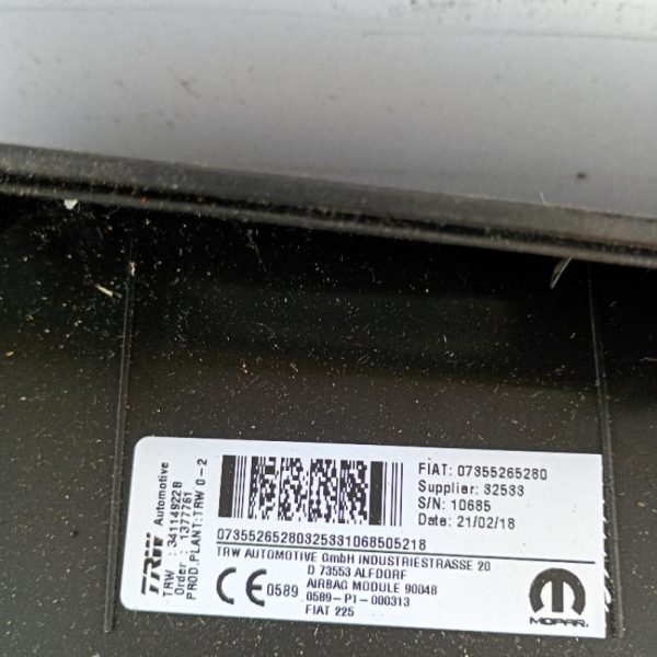 Kit Airbag Fiat Qubo 330A1000 2016 – 2020
