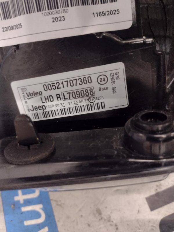Faro Posteriore Destro Jeep Avenger 2023