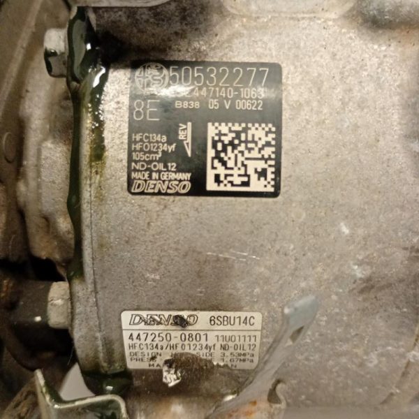 Compressore A/C Alfa Romeo Giulia 2.0 Turbobenzina 147 KW 55273835 2016 – 2020
