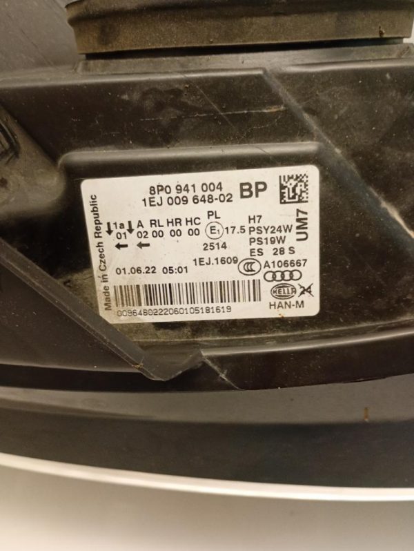 Faro / Fanale / Proiettore Anteriore Destro Audi A3 2008 – 2013