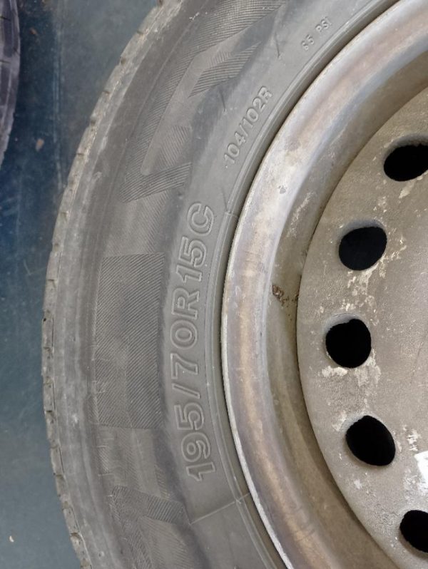 4 Cerchi in ferro Renault Master R15