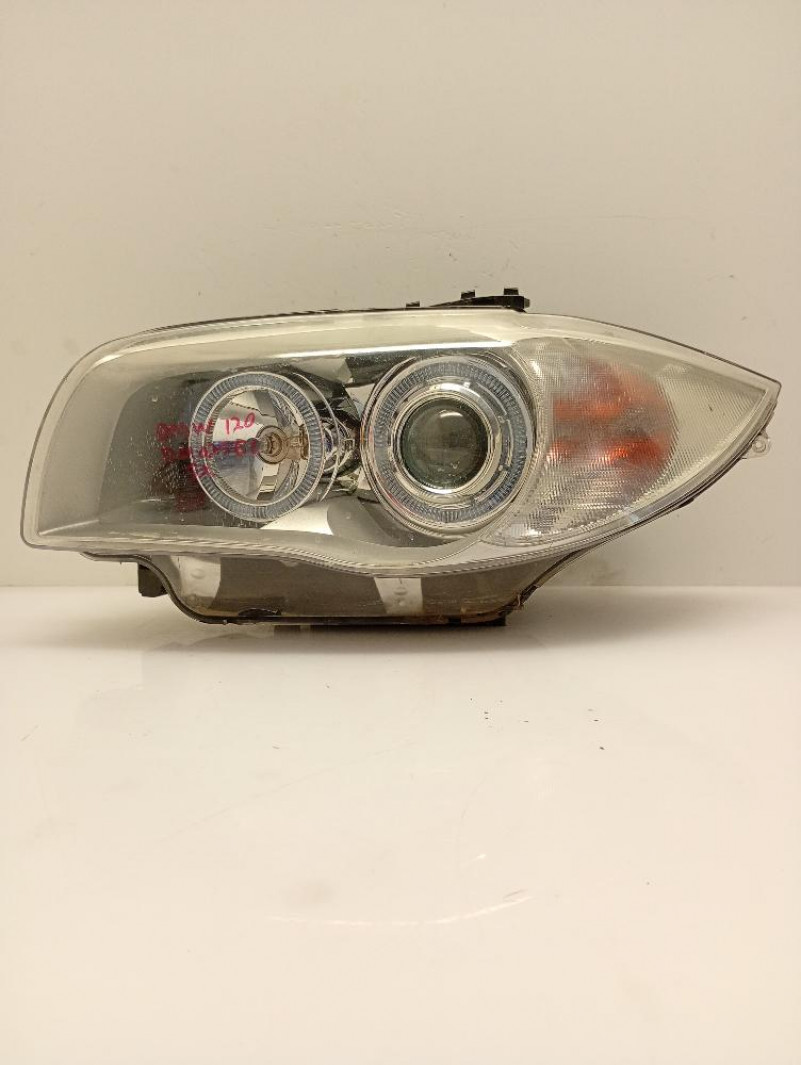Faro / Fanale / Proiettore Anteriore Sinistro Lenticolare (non originale) BMW Serie 1 2004 – 2012