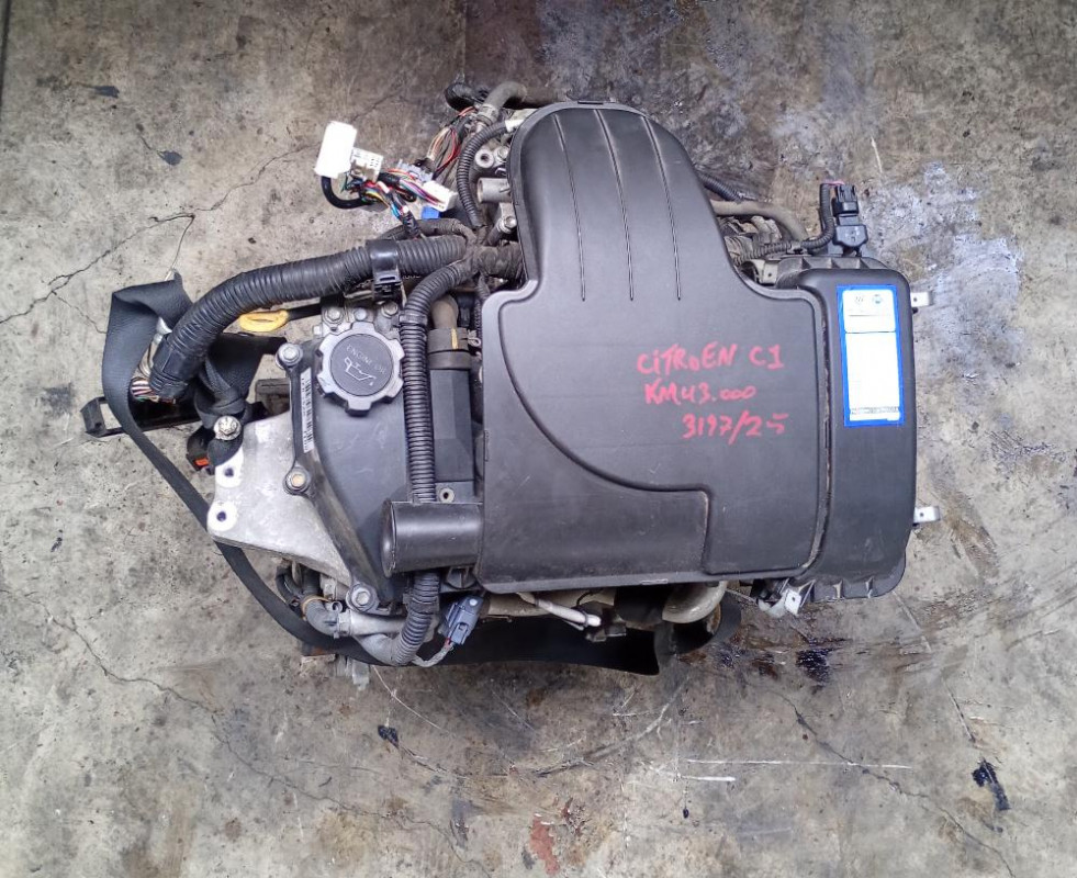 Motore Citroen C1 (2008-2012) 1.0 50 KW 1KR 43.000 KM