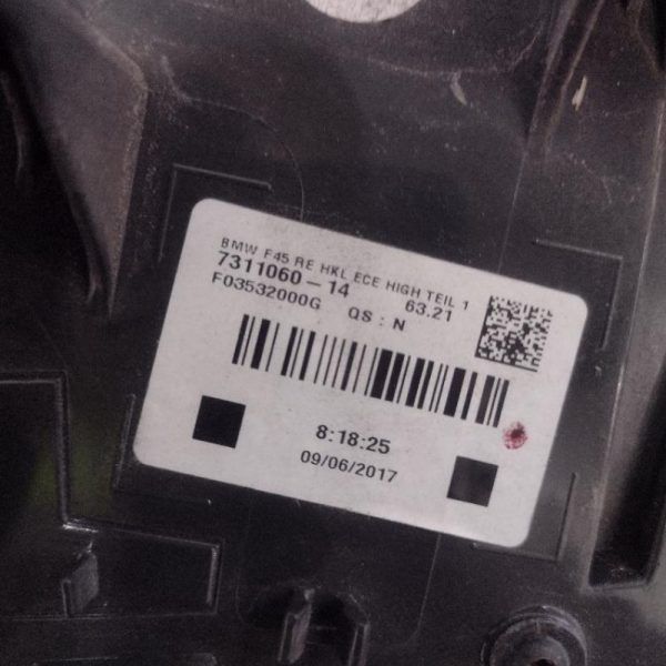 Faro / Fanale Posteriore Destro Bmw Serie 2 Led