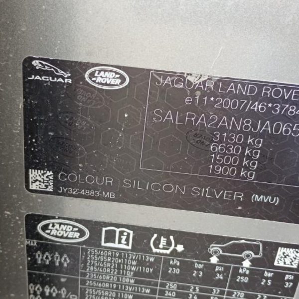 Land Rover Discovery 5° Serie Anno 2018 | Veicolo Intero | SOLO PER RICAMBI