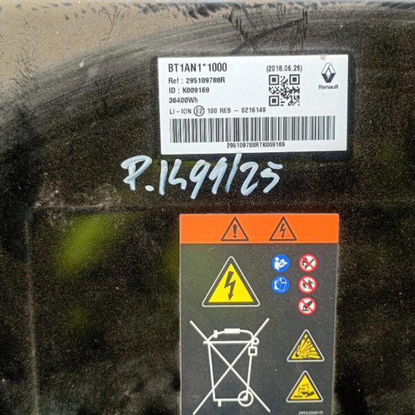 Batteria Alto Voltaggio Renault Kangoo Elettrico 5AQ60 Anno 2018