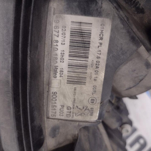 Proiettore Anteriore Sinistro Peugeot 2008 2013