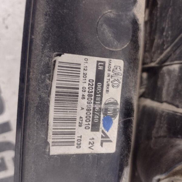 Fanale Posteriore Sinistro  Fiat Doblò 2012