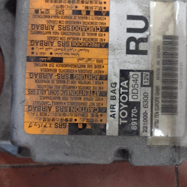 Kit Airbag Toyota Yaris 2012