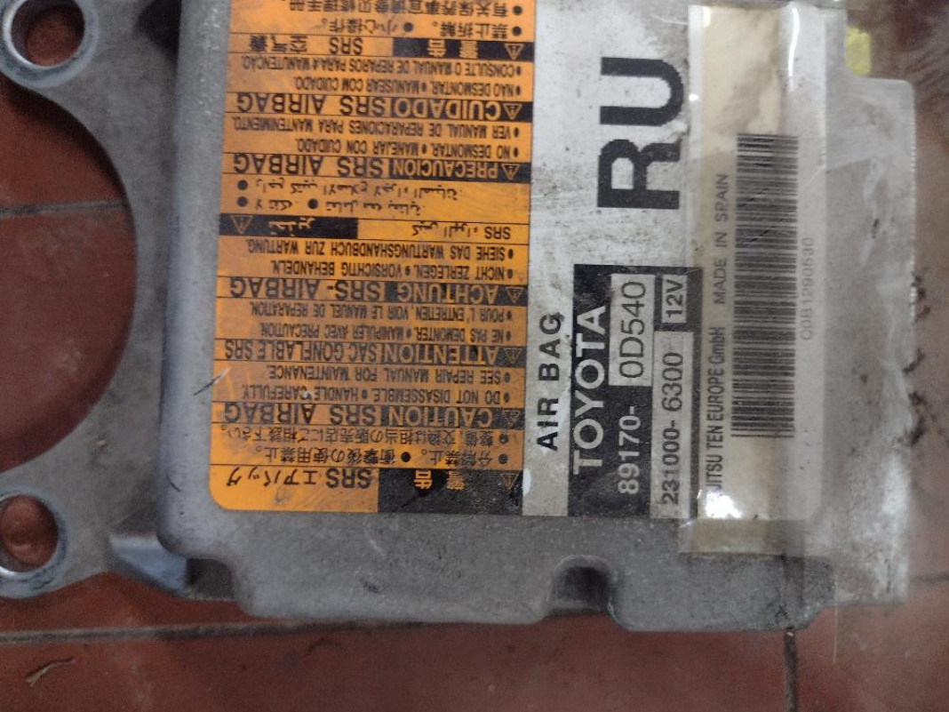 Kit Airbag Toyota Yaris 2012