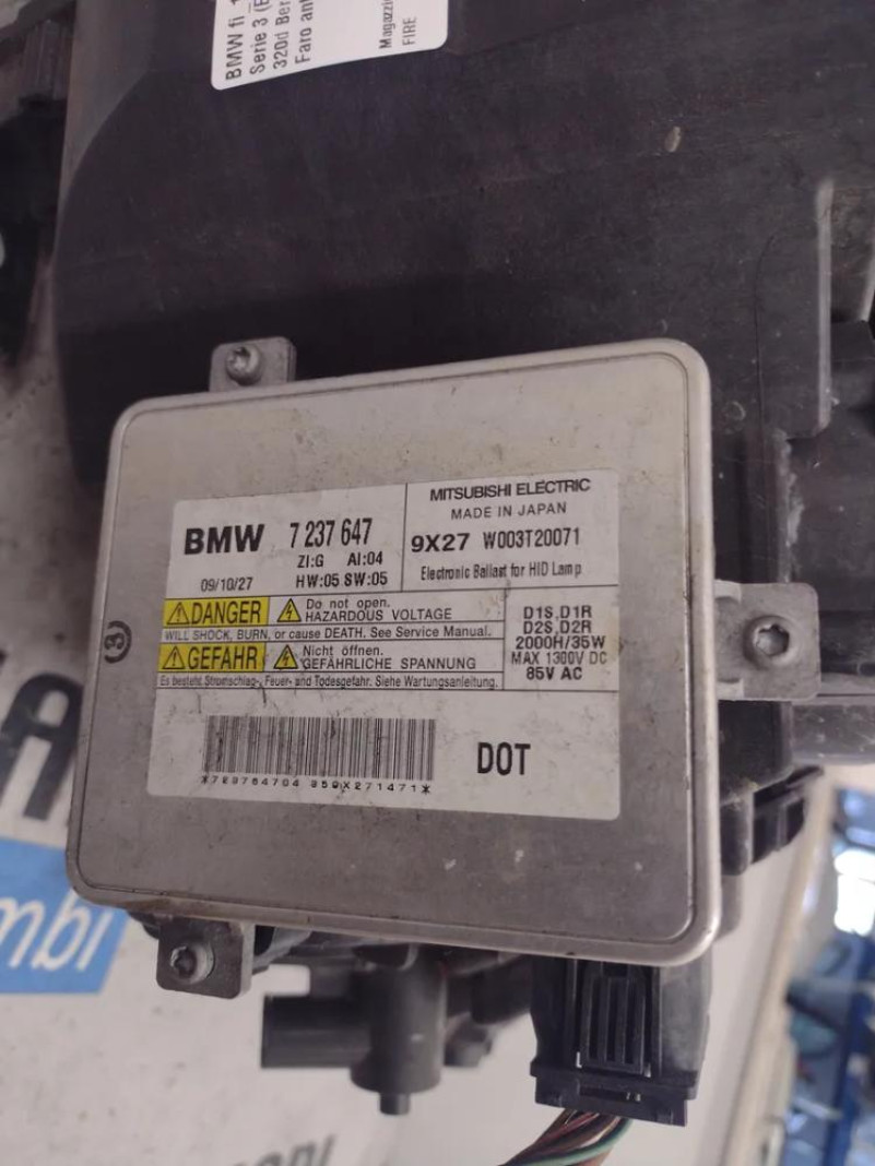 Proiettore / Faro Anteriore Sinistro Xenon Bmw Serie 3 2008