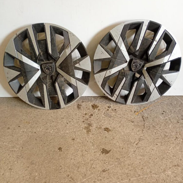 Coppia Borchie / Copricerchi Ruota Peugeot 208 R16 2024