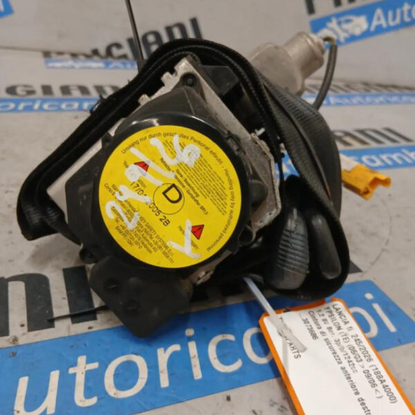 Cintura di Sicurezza Anteriore Destra Lancia Ypsilon 2003 – 2006
