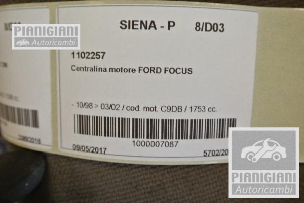 Centralina Motore | Ford Focus C9DB 2002